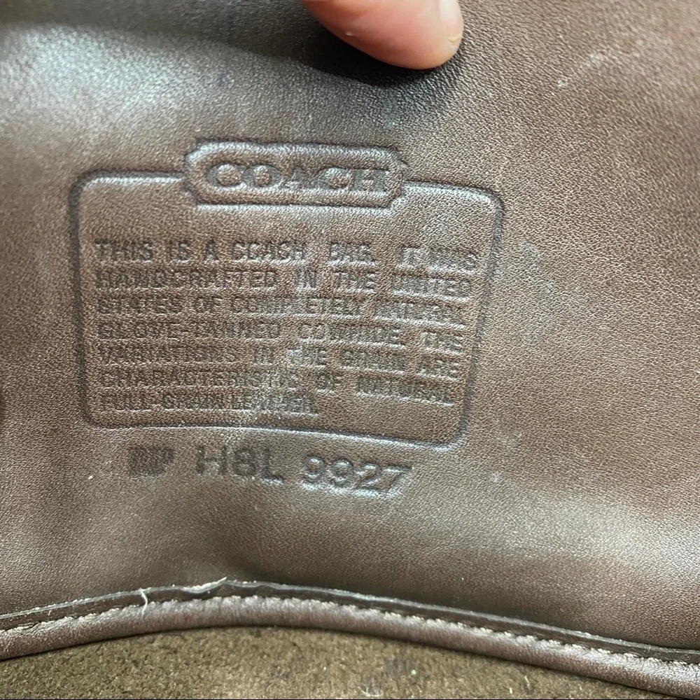 Vintage made in USA brown leather Coach crossbody - Picture 10 of 15